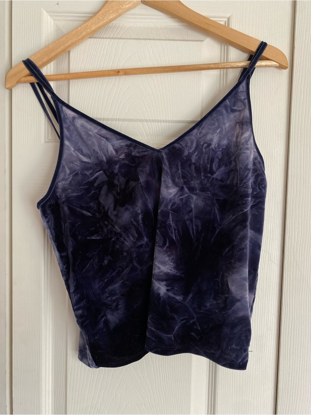 american eagle velour tank cropped style size large